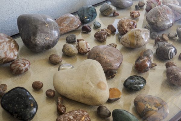 Aufbereitete Steine aus der Salzach - ein wunderschöner Anblick