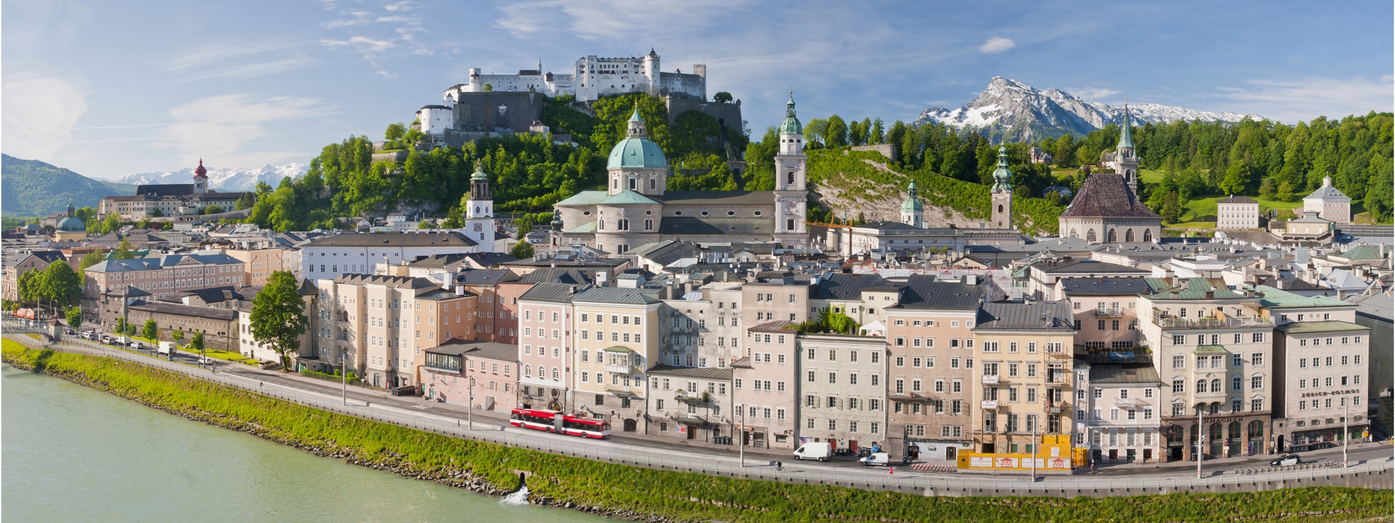 Panorama Blick über Salzburg